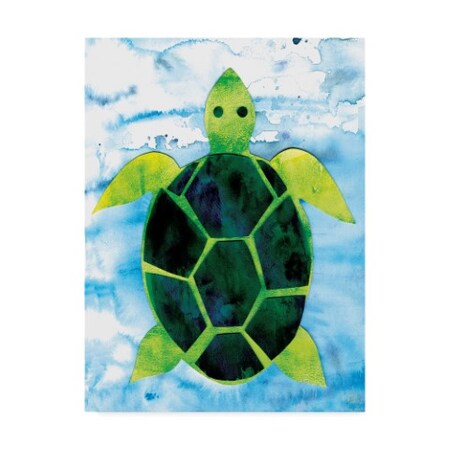 Trademark Fine Art Summer Tali Hilty 'Sea Turtle' Canvas Art, 24x32 ALI23589-C2432GG